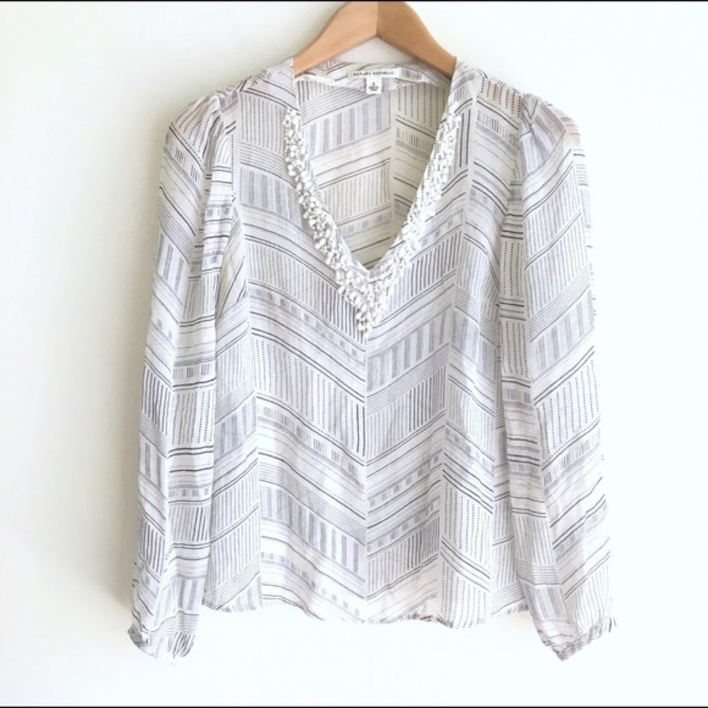 Banana Republic Beaded Blouse